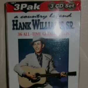 hank williams a country legend 36 hits NEW seald 1993 3 cd long box set - legend